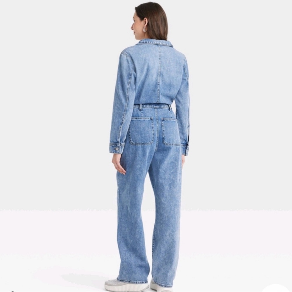 Soft Denim Jumpsuit - Picture 2 of 4